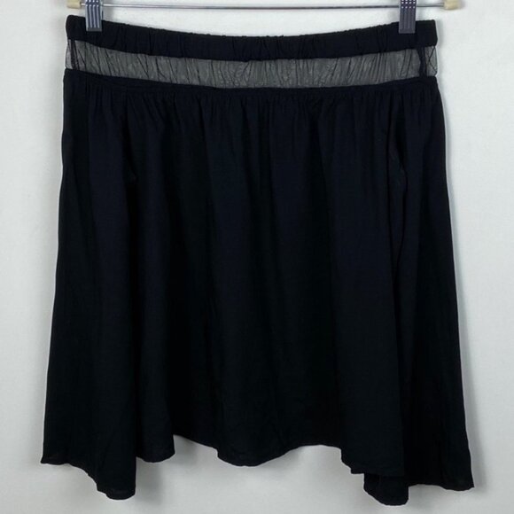 Rock & Republic Off-The-Shoulder Mesh Top Black Womens Size XS Bell Sleeve Boho - Picture 4 of 9